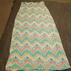 Long skirt colorful
